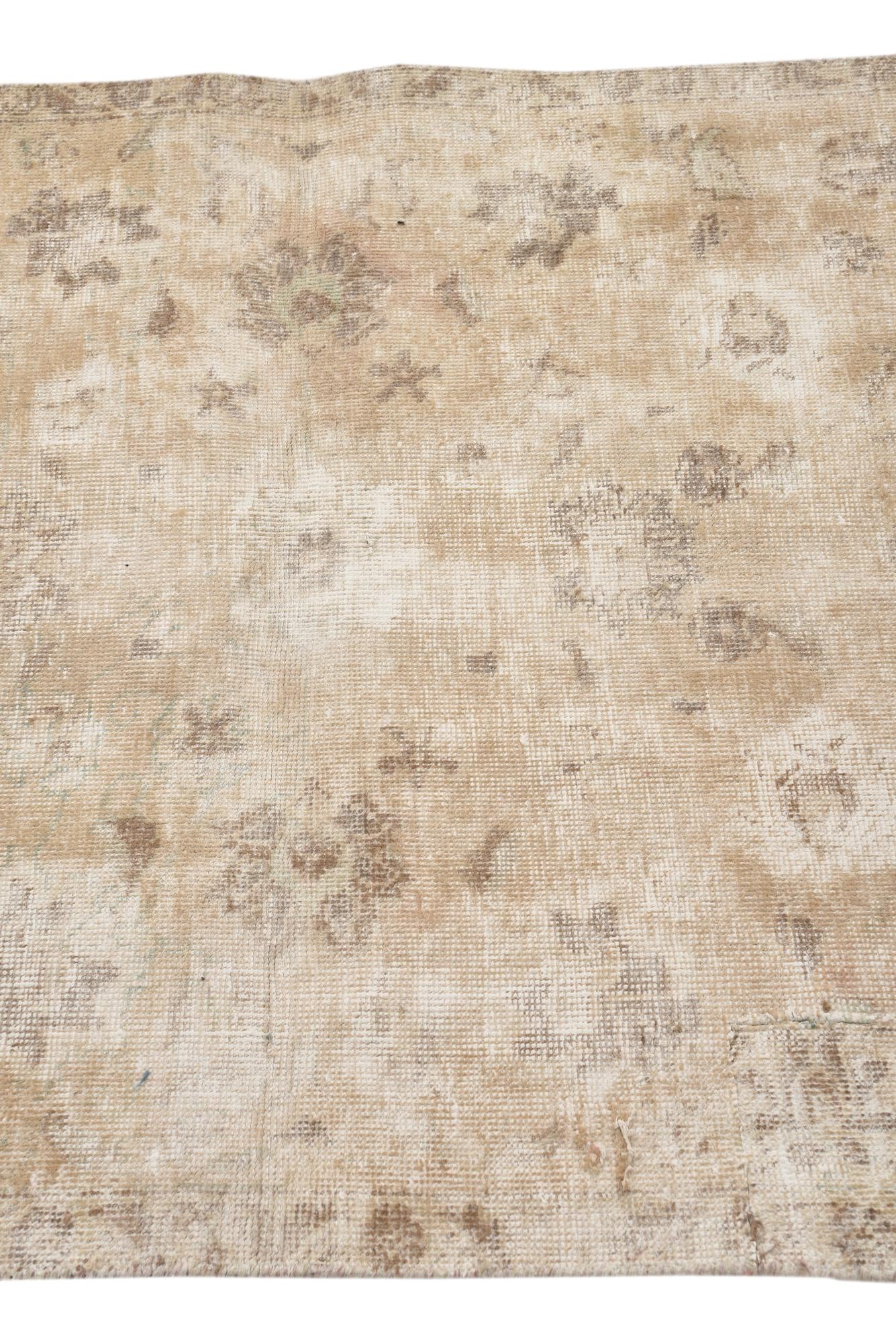3' 2 x 5' 2 Hand Knotted Ultra Vintage Persian Wool Rug