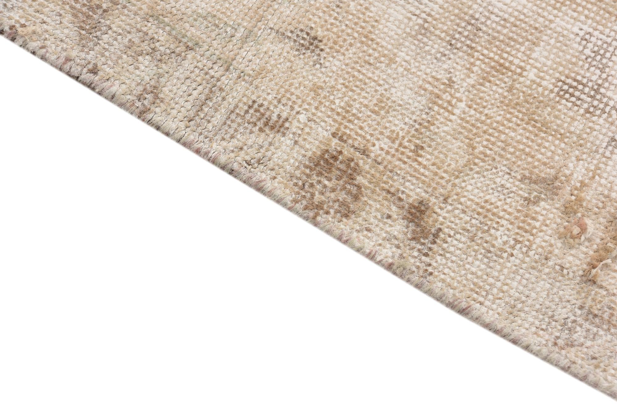 3' 2 x 5' 2 Hand Knotted Ultra Vintage Persian Wool Rug