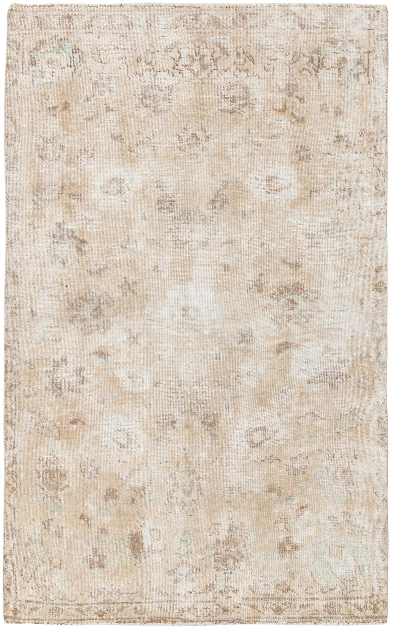 3' 2 x 5' 2 Hand Knotted Ultra Vintage Persian Wool Rug