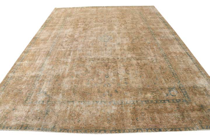 9' 6 x 12' Hand Knotted Ultra Vintage Persian Wool Rug