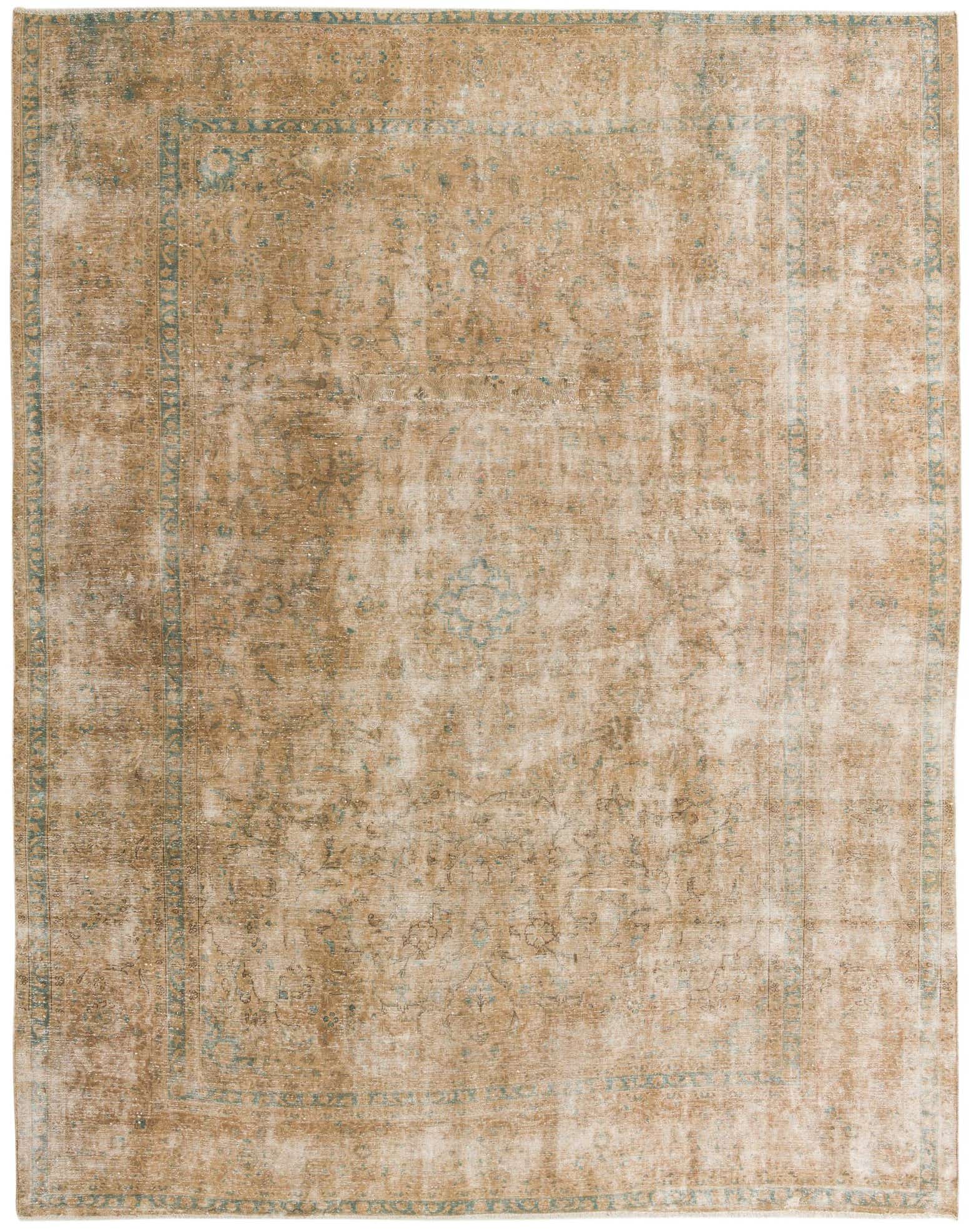 9' 6 x 12' Hand Knotted Ultra Vintage Persian Wool Rug