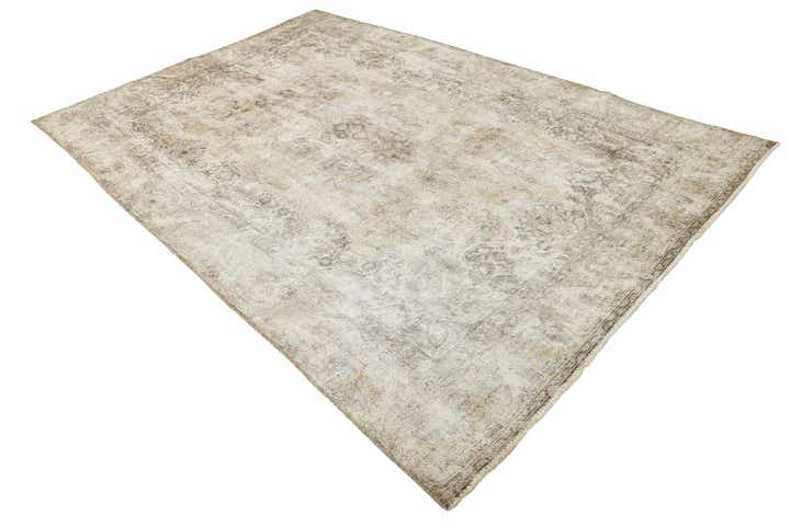 6' 7 x 10' Hand Knotted Ultra Vintage Persian Wool Rug