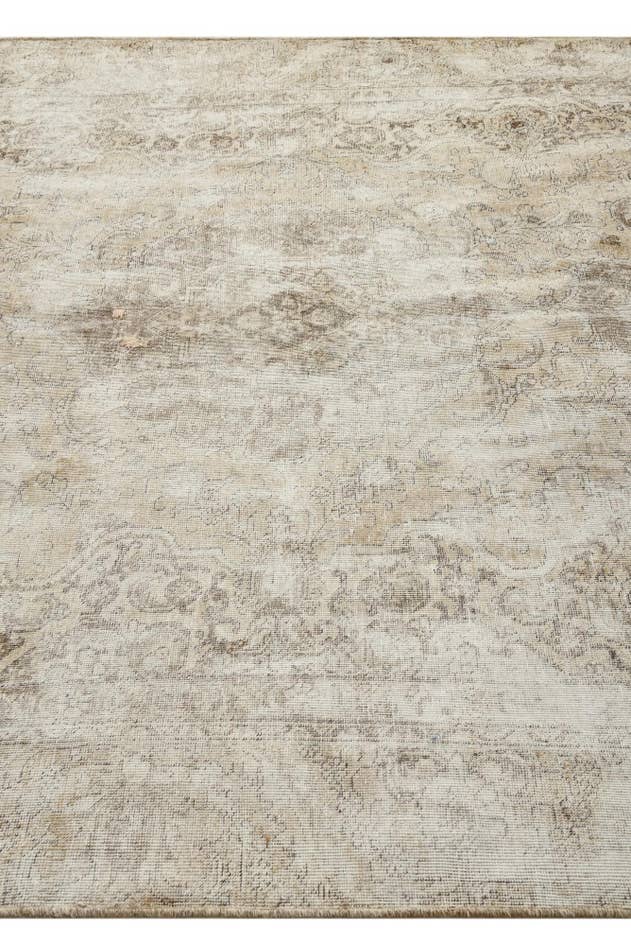 Detail image of 6' 7 x 10' Hand Knotted Ultra Vintage Persian Wool Rug