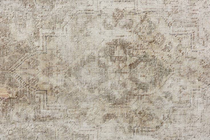 Detail image of 6' 7 x 10' Hand Knotted Ultra Vintage Persian Wool Rug