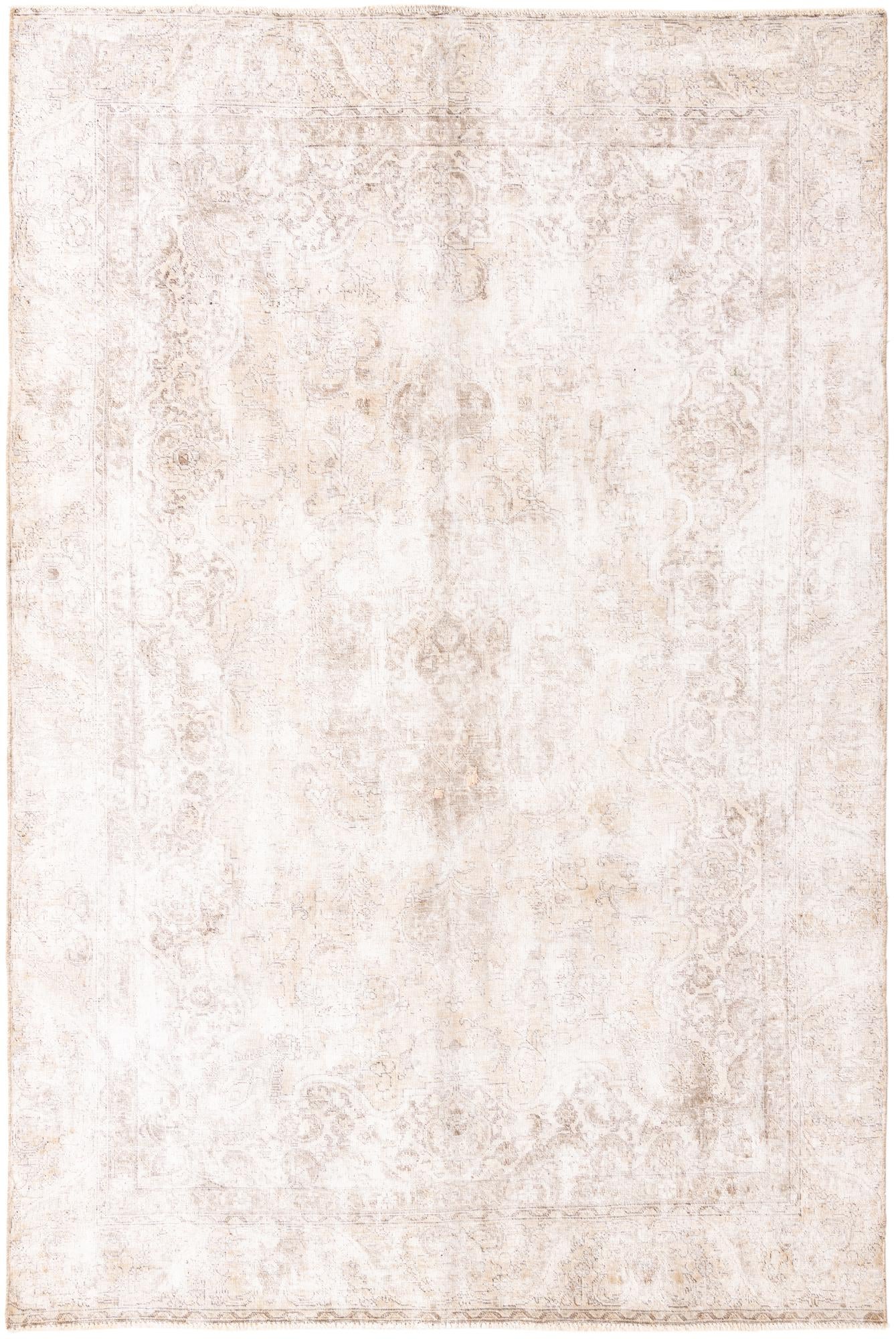 6' 7 x 10' Hand Knotted Ultra Vintage Persian Wool Rug