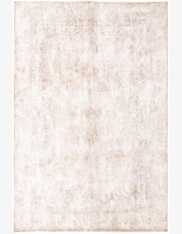 6' 7 x 10' Hand Knotted Ultra Vintage Persian Wool Rug