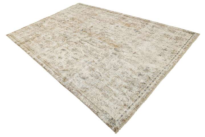 7' 1 x 10' 6 Hand Knotted Ultra Vintage Persian Wool Rug