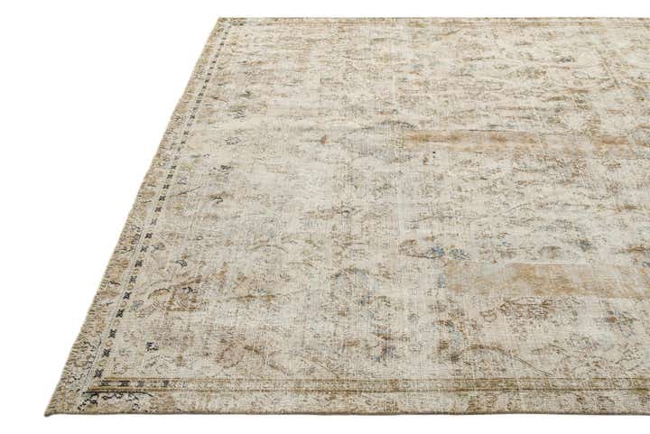 7' 1 x 10' 6 Hand Knotted Ultra Vintage Persian Wool Rug