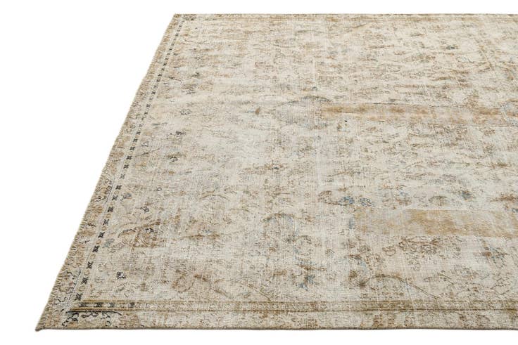 Detail image of 7' 1 x 10' 6 Hand Knotted Ultra Vintage Persian Wool Rug