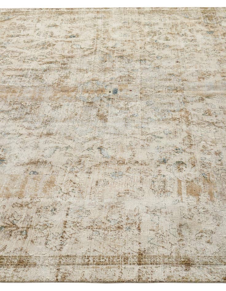 Detail image of 7' 1 x 10' 6  Hand Knotted Ultra Vintage Persian Wool Rug
