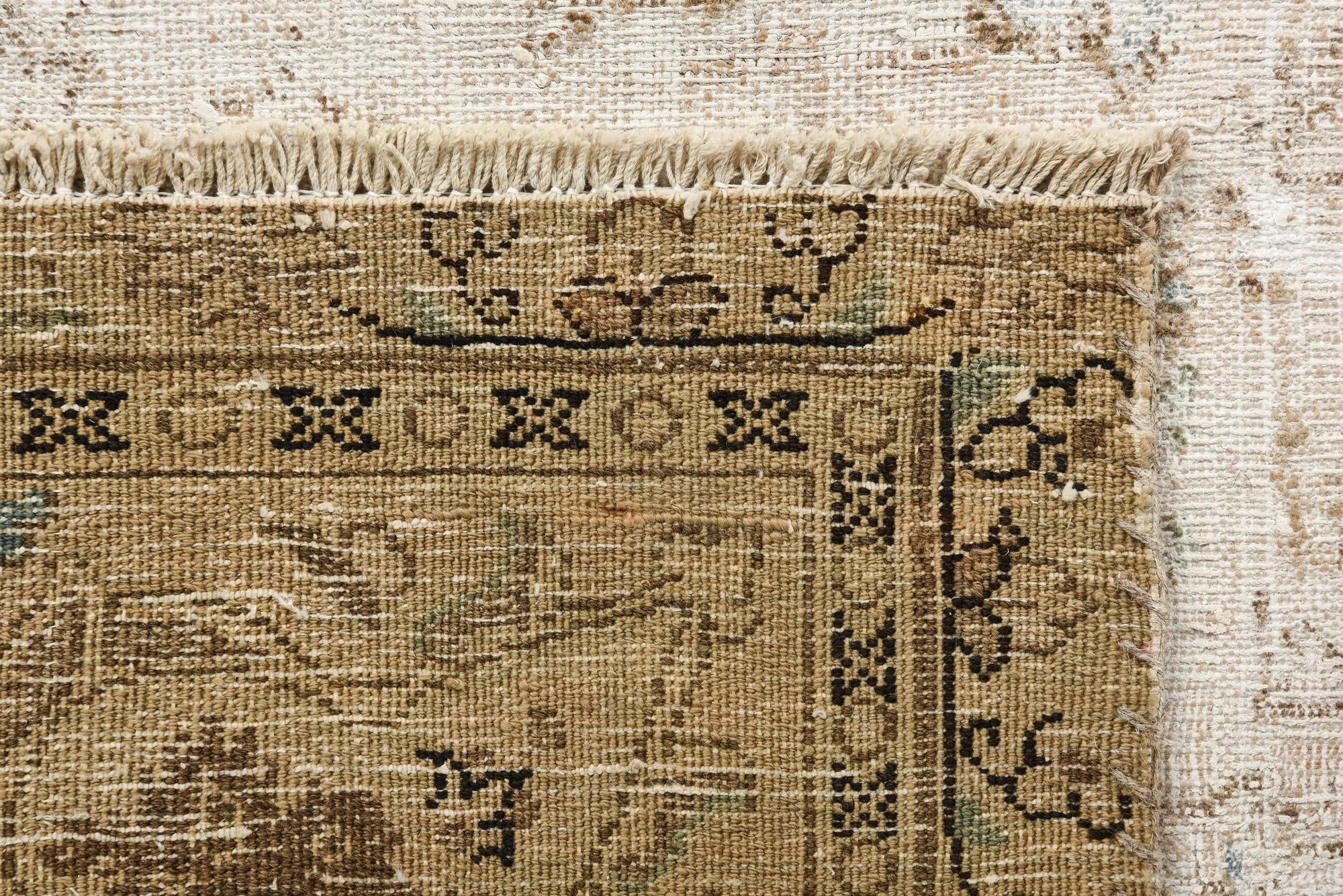 7' 1 x 10' 6 Hand Knotted Ultra Vintage Persian Wool Rug