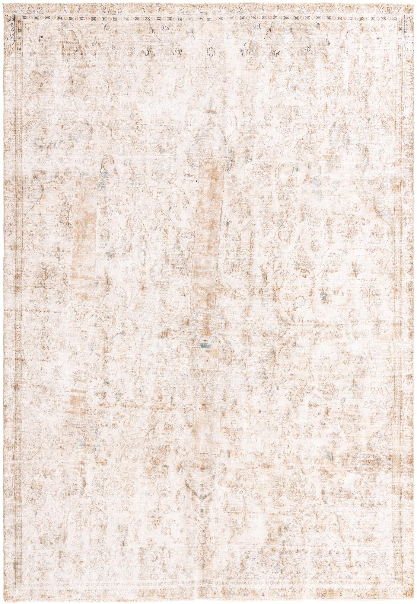 7' 1 x 10' 6 Hand Knotted Ultra Vintage Persian Wool Rug