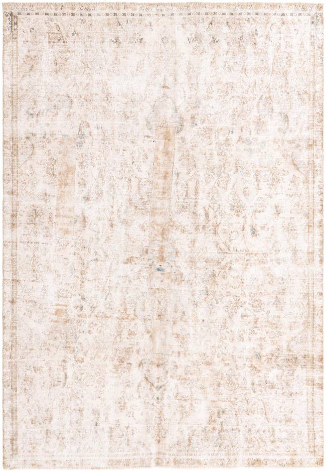 Detail image of 7' 1 x 10' 6 Hand Knotted Ultra Vintage Persian Wool Rug