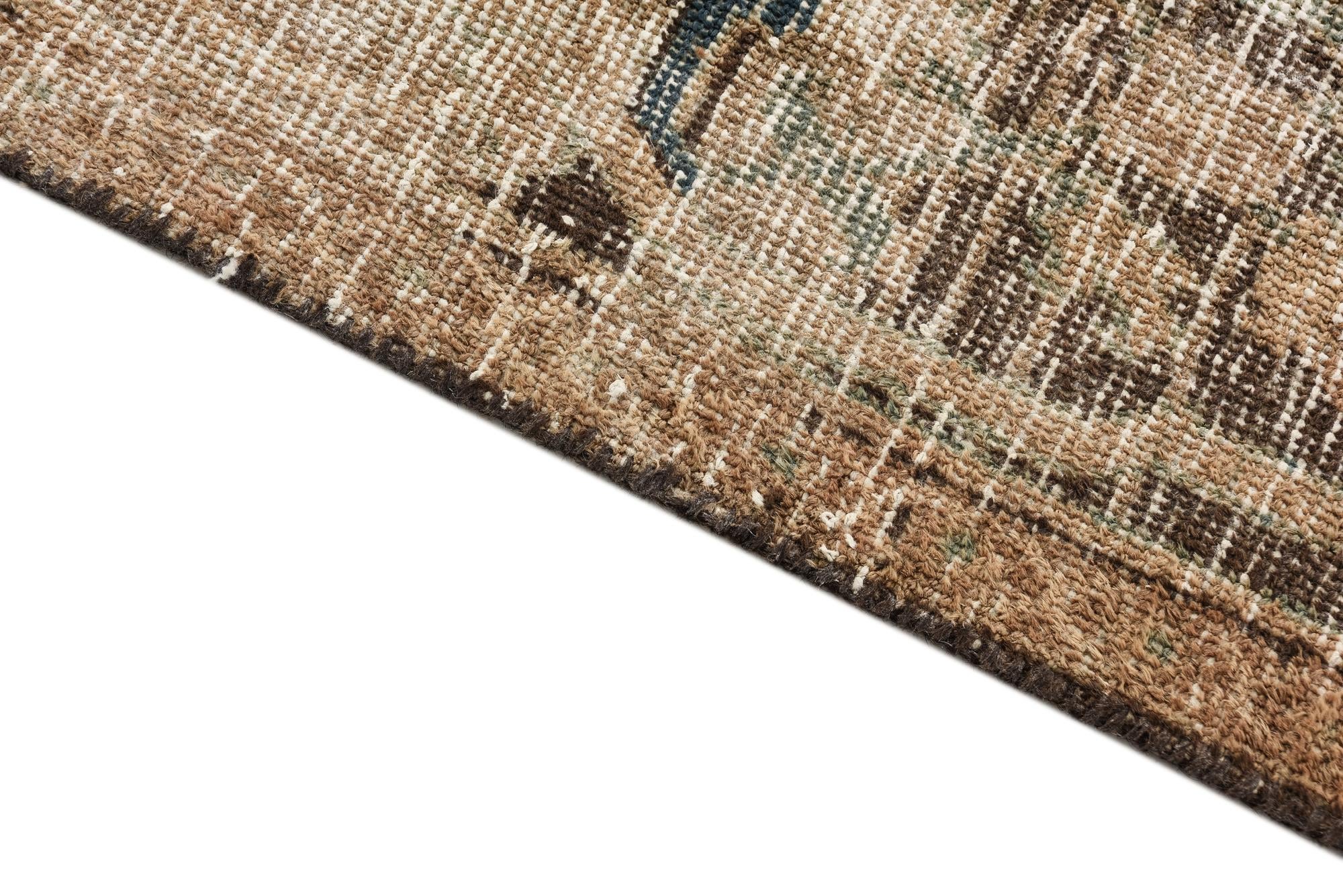 7' x 9' 10 Hand Knotted Ultra Vintage Persian Wool Rug