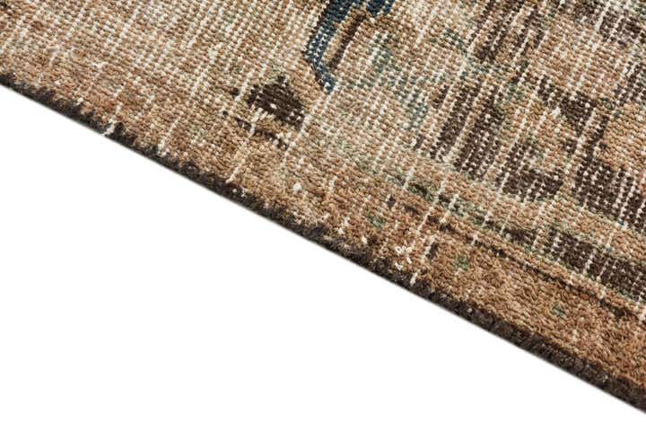 215cm x 300cm Handgeknoopt Ultra Vintage Perzisch Wol Vloerkleed