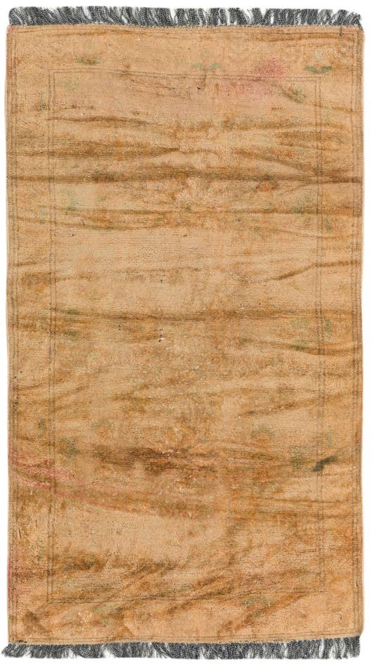 Detail image of 2' 8 x 4' 7 Hand Knotted Ultra Vintage Persian Wool Rug