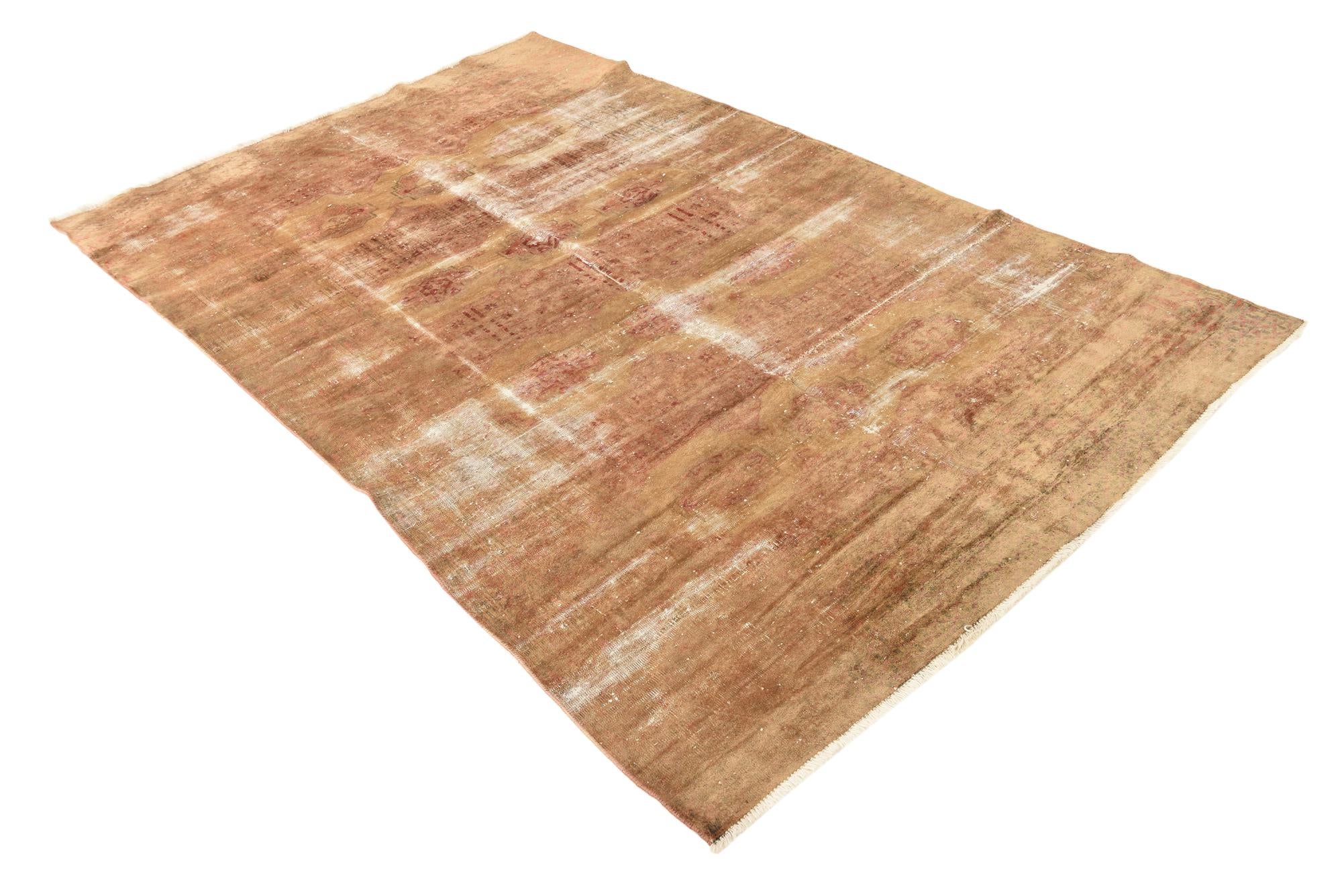 4' 10 x 7' 6 Hand Knotted Ultra Vintage Persian Wool Rug