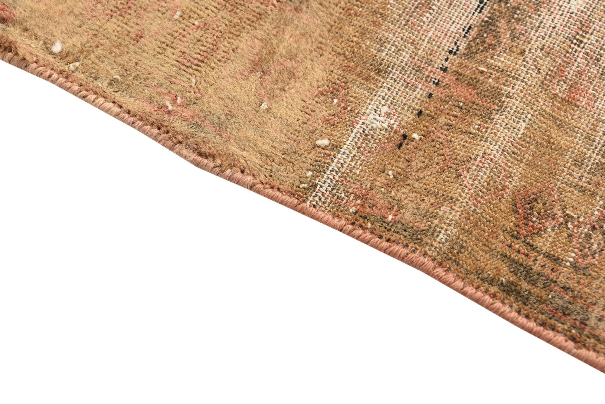 4' 10 x 7' 6 Hand Knotted Ultra Vintage Persian Wool Rug