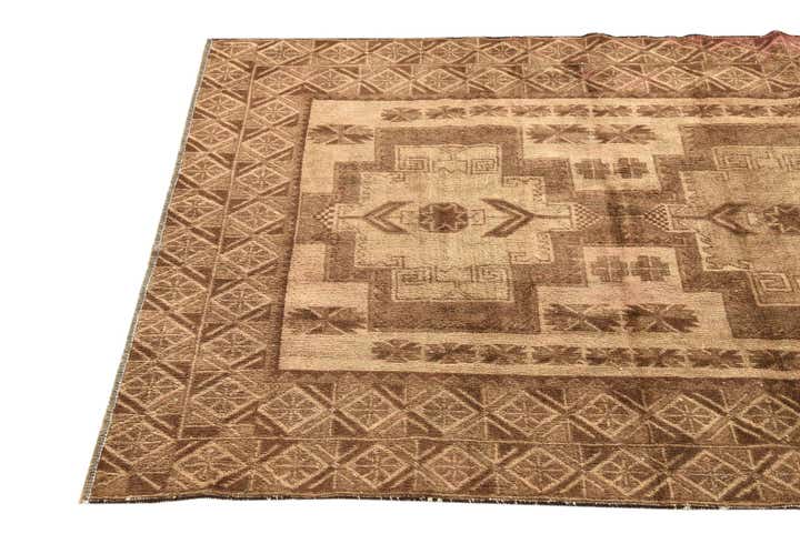 3' 10 x 7' Hand Knotted Ultra Vintage Persian Wool Rug