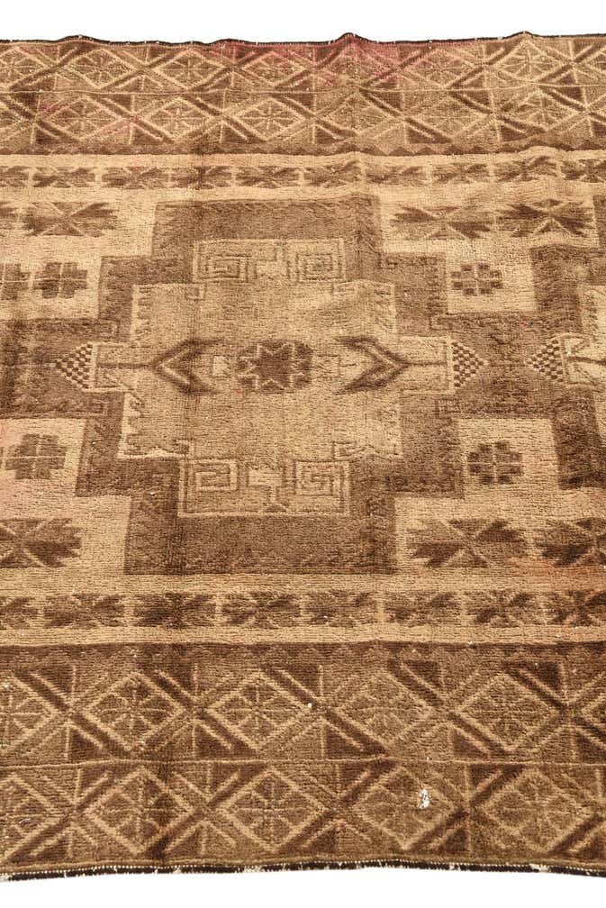 3' 10 x 7' Hand Knotted Ultra Vintage Persian Wool Rug