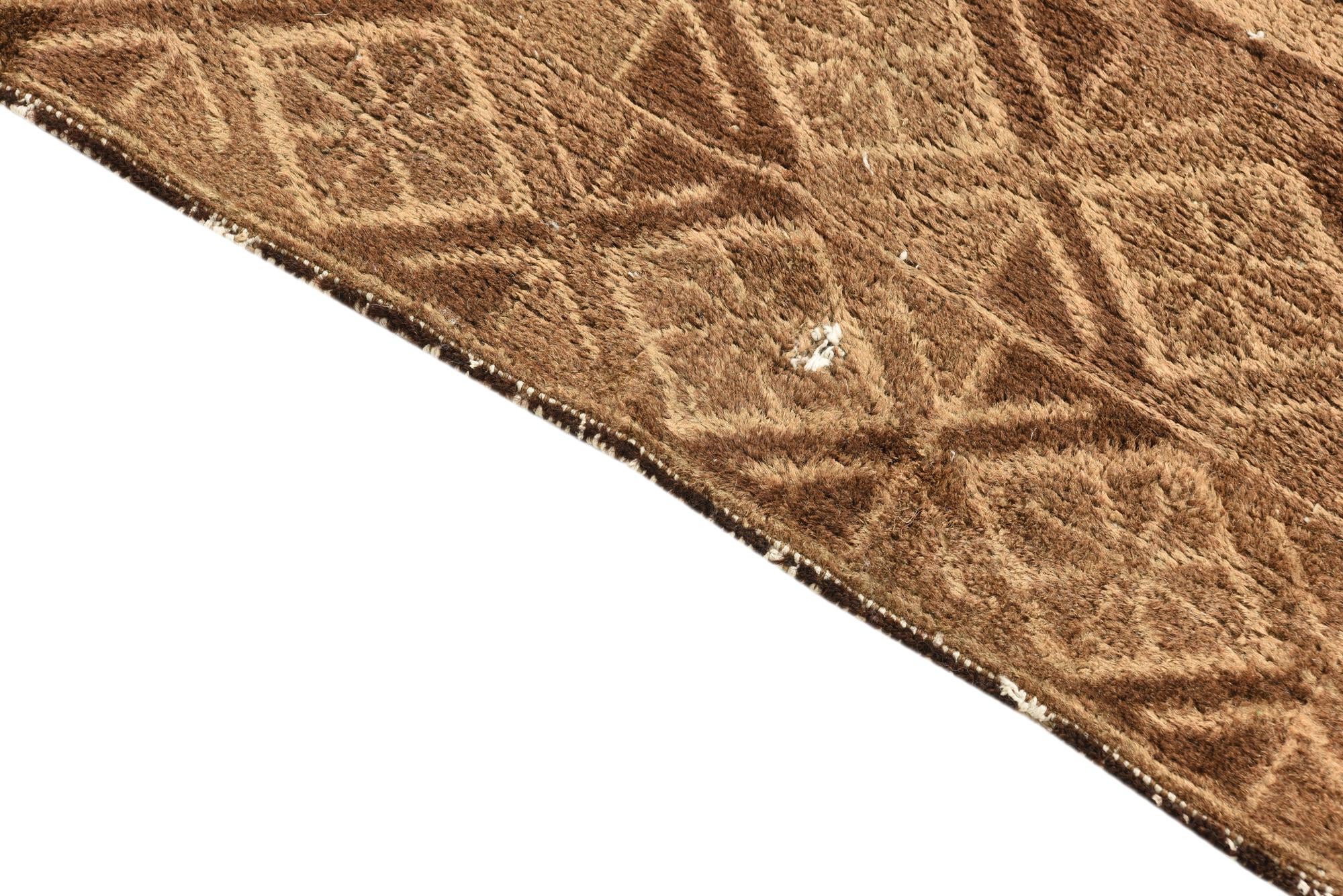 3' 10 x 7' Hand Knotted Ultra Vintage Persian Wool Rug