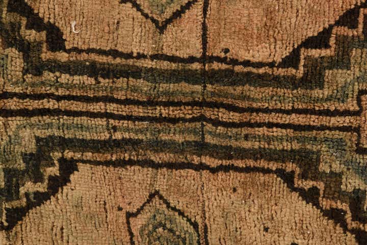 5' 2 x 9' 3 Hand Knotted Ultra Vintage Persian Wool Rug