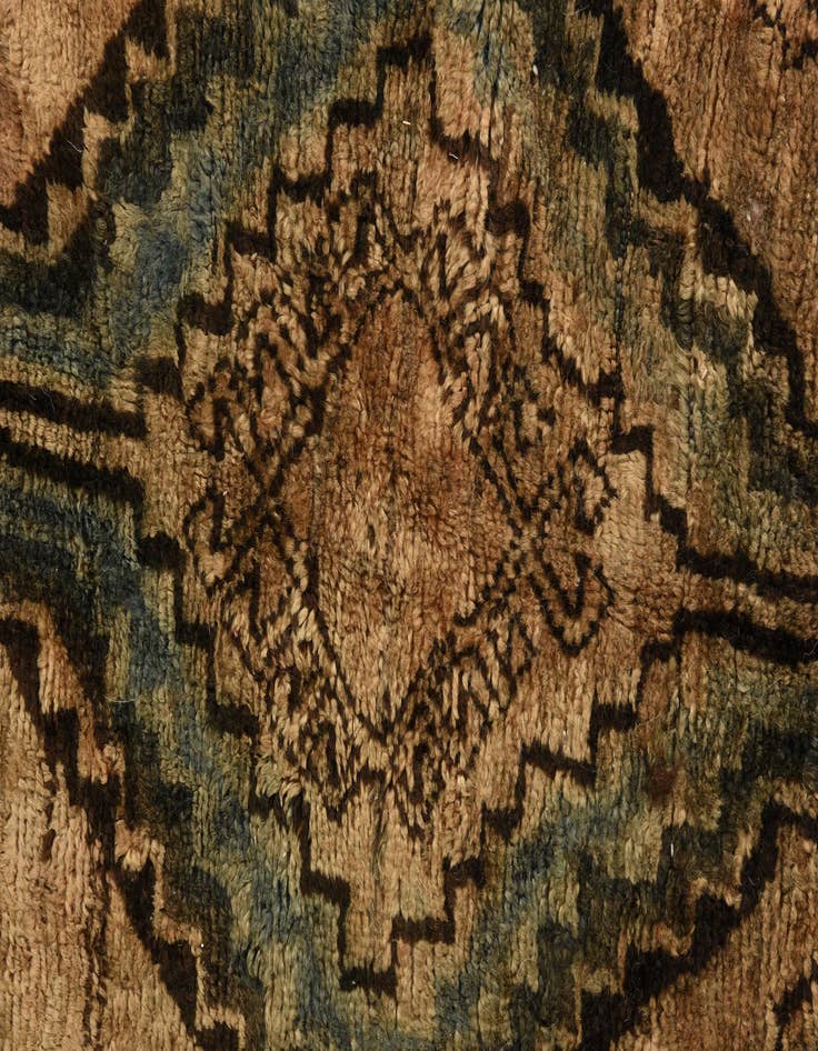 Detail image of 5' 2 x 9' 3  Hand Knotted Ultra Vintage Persian Wool Rug