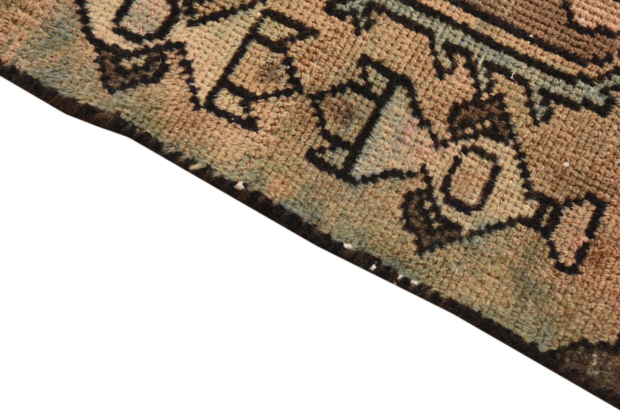 5' 8 x 8' 9 Hand Knotted Ultra Vintage Persian Wool Rug