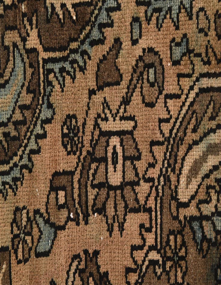 Detail image of 5' 8 x 8' 9  Hand Knotted Ultra Vintage Persian Wool Rug
