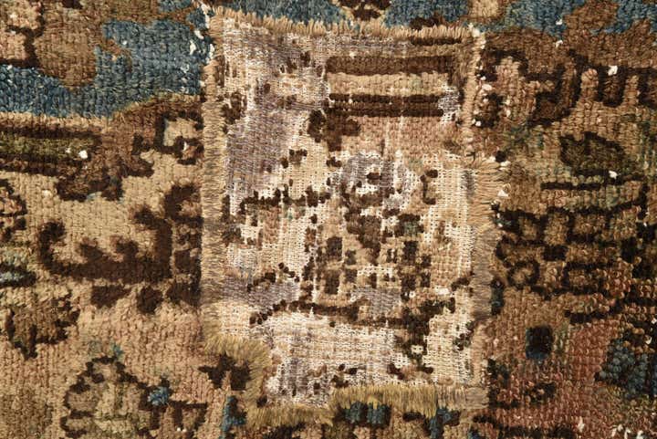 6' 8 x 9' 10 Hand Knotted Ultra Vintage Persian Wool Rug