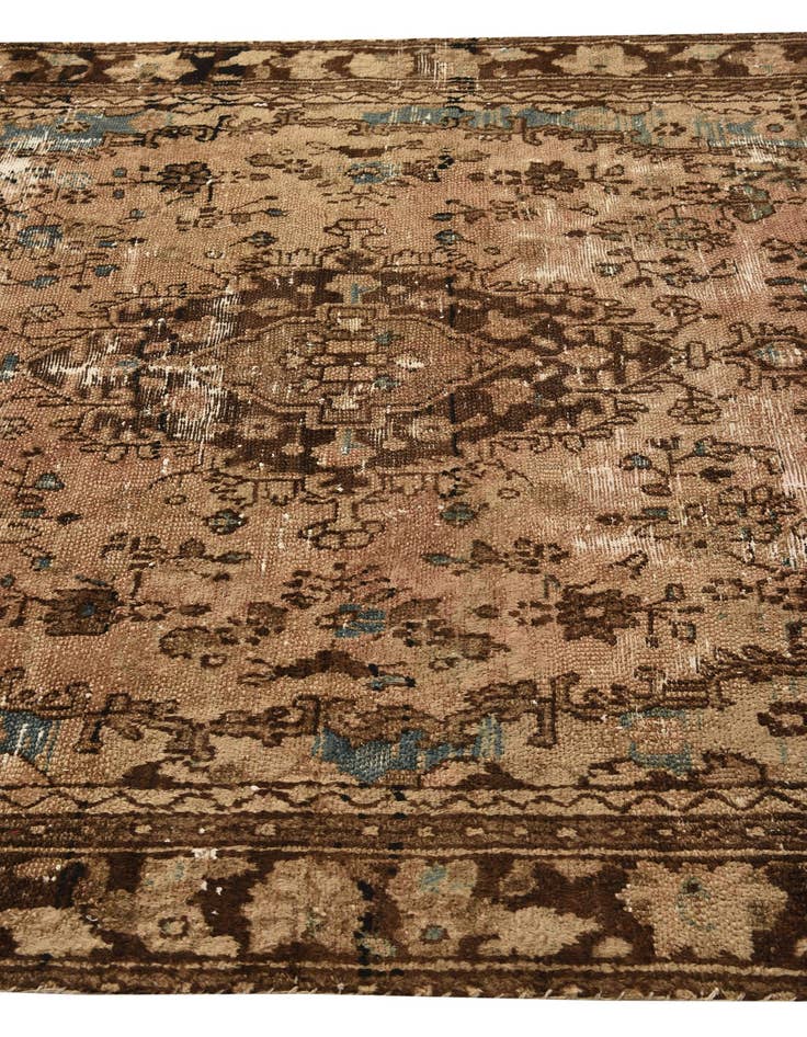 Detail image of 6' 9 x 9' 9  Hand Knotted Ultra Vintage Persian Wool Rug