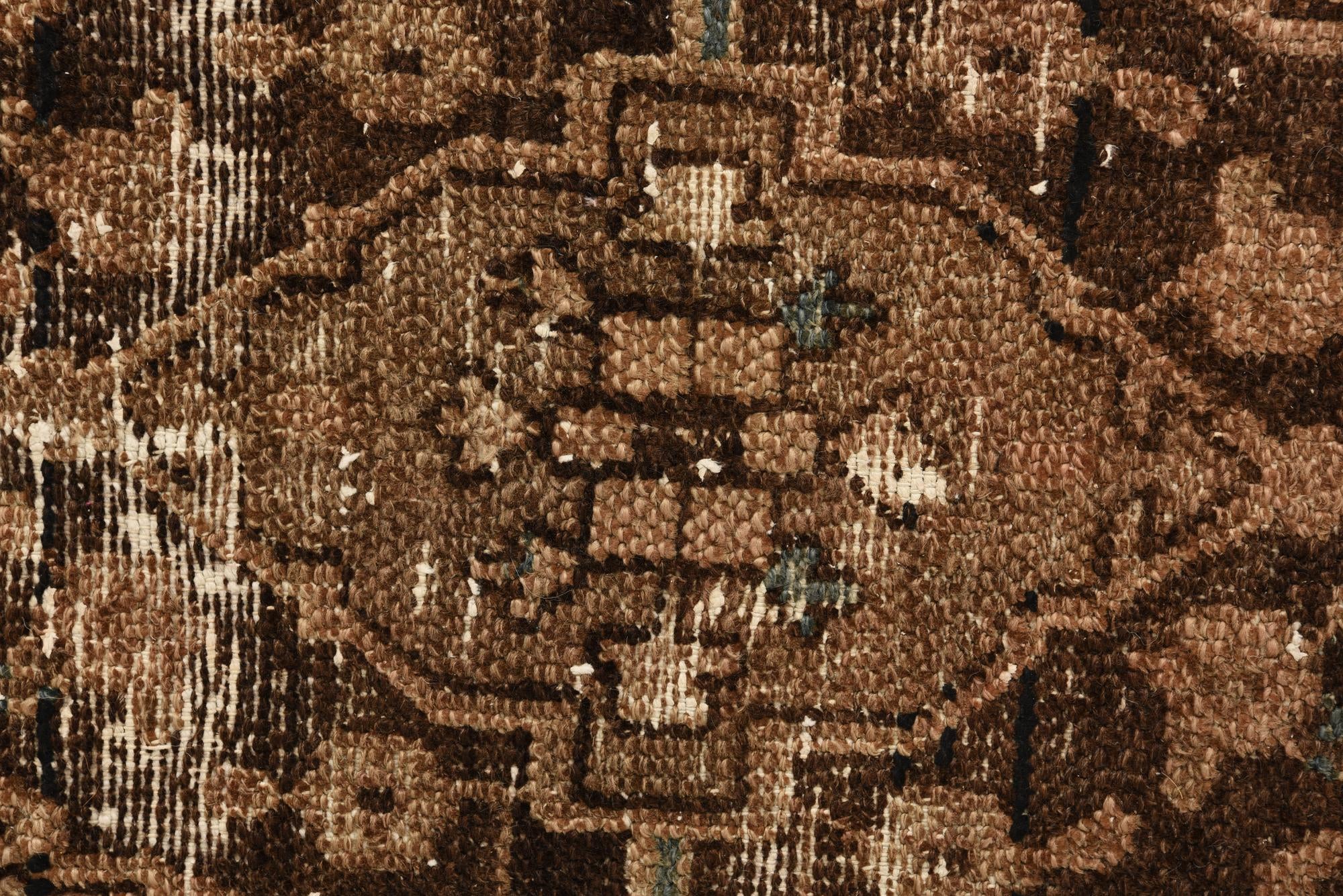 6' 9 x 9' 9 Hand Knotted Ultra Vintage Persian Wool Rug