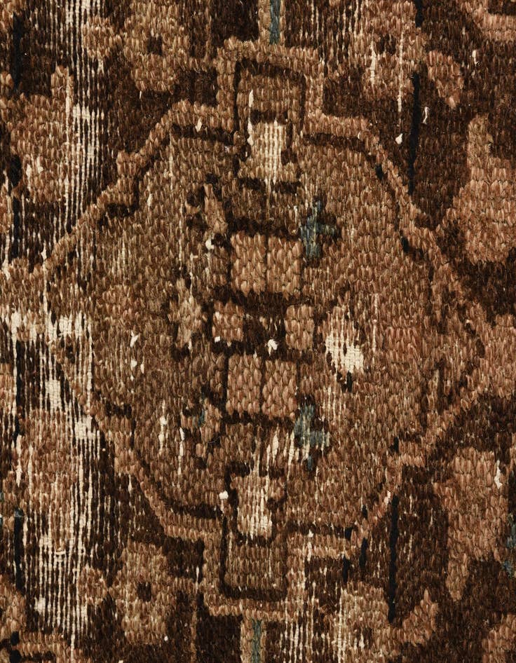 Detail image of 6' 9 x 9' 9  Hand Knotted Ultra Vintage Persian Wool Rug