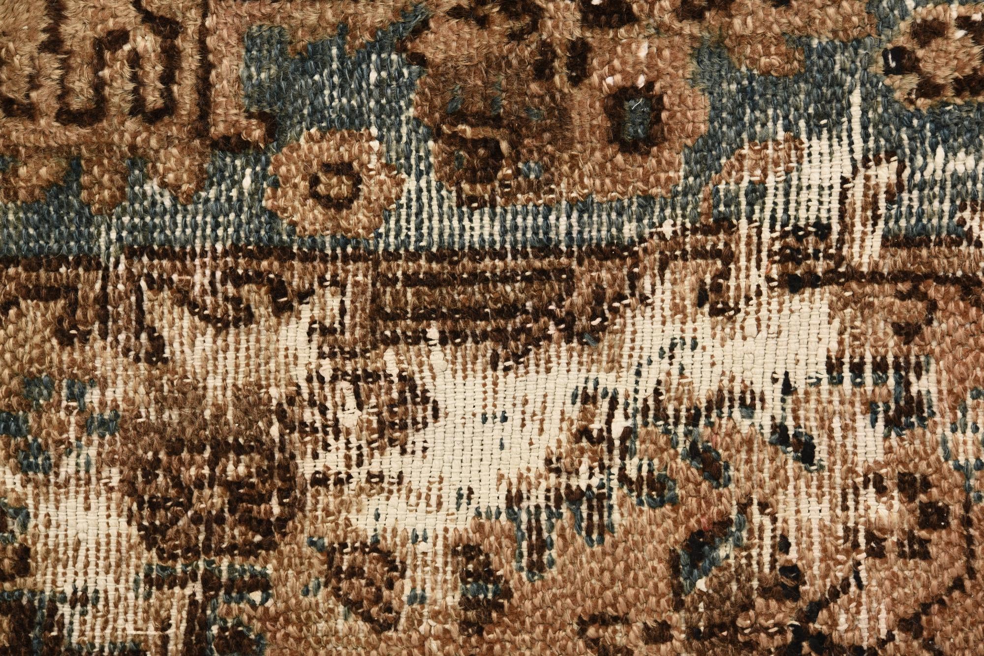 6' 9 x 9' 9 Hand Knotted Ultra Vintage Persian Wool Rug