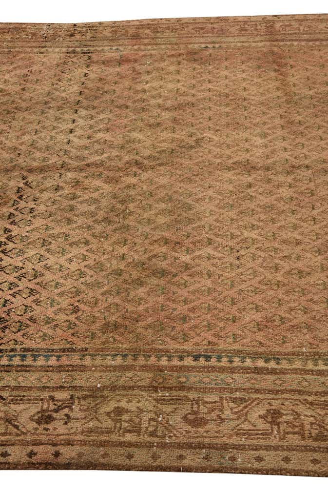 6' 4 x 10' 3 Hand Knotted Ultra Vintage Persian Wool Rug