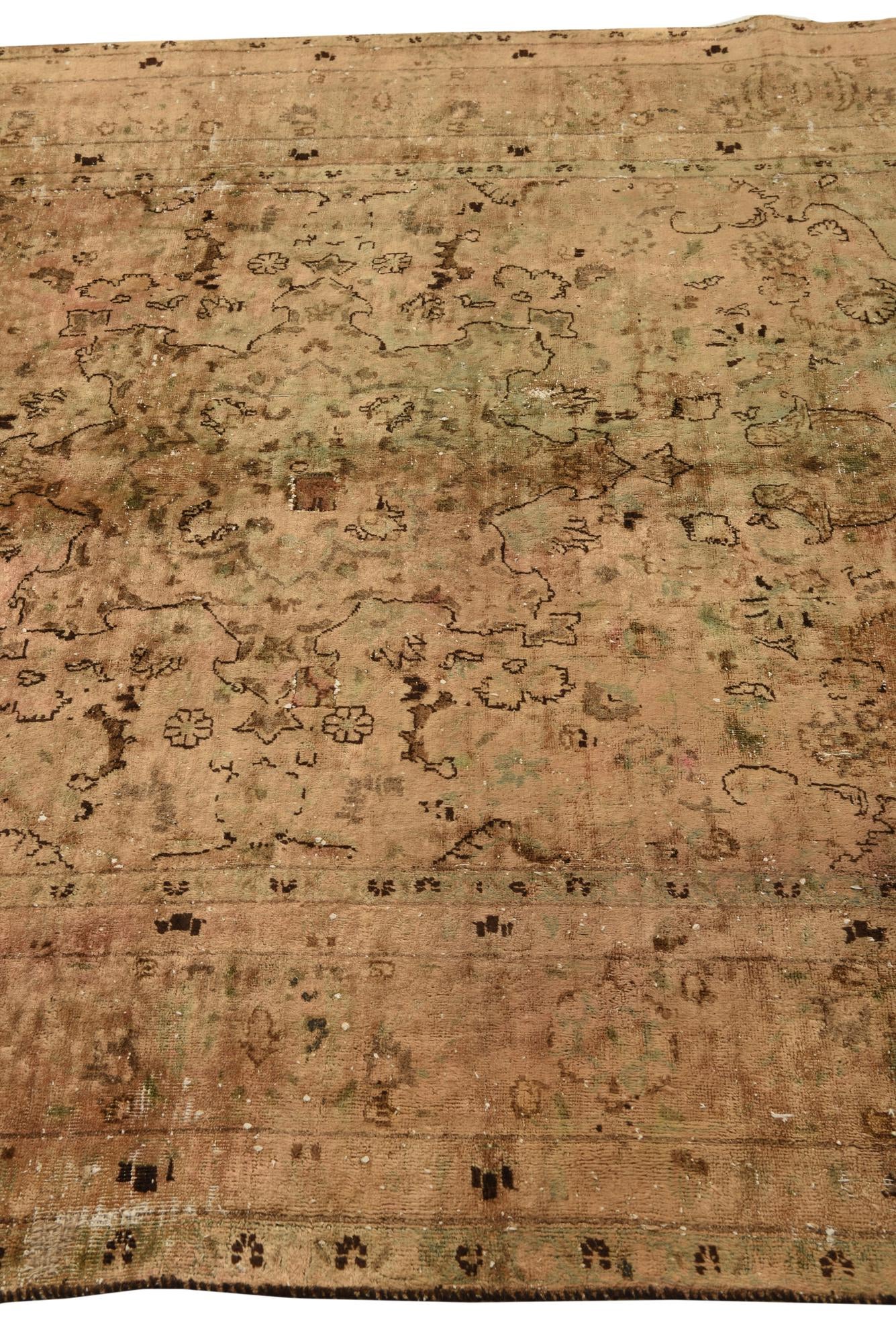 6' x 8' 10 Hand Knotted Ultra Vintage Persian Wool Rug