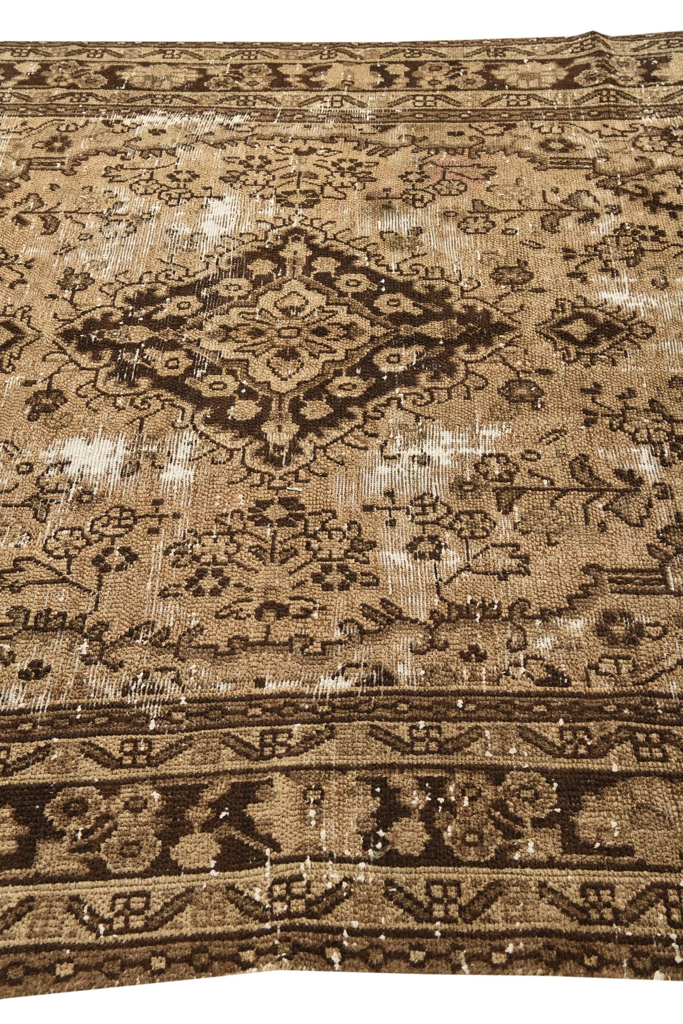 6' 5 x 9' 10 Hand Knotted Ultra Vintage Persian Wool Rug