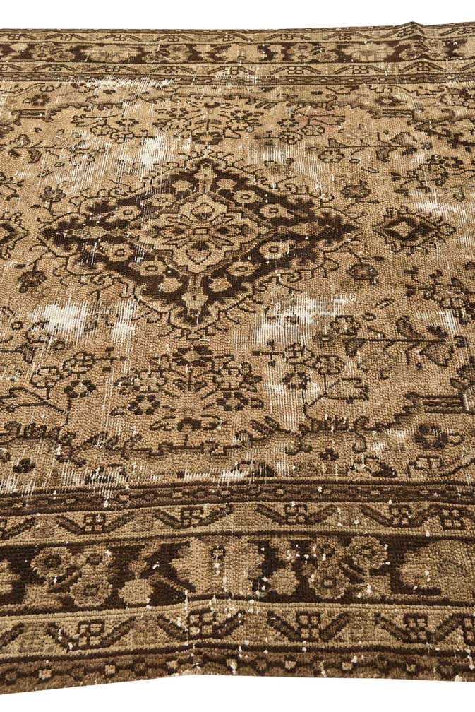 6' 5 x 9' 10 Hand Knotted Ultra Vintage Persian Wool Rug