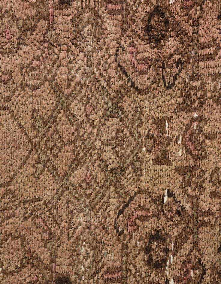 Detail image of 6' 6 x 9' 9  Hand Knotted Ultra Vintage Persian Wool Rug