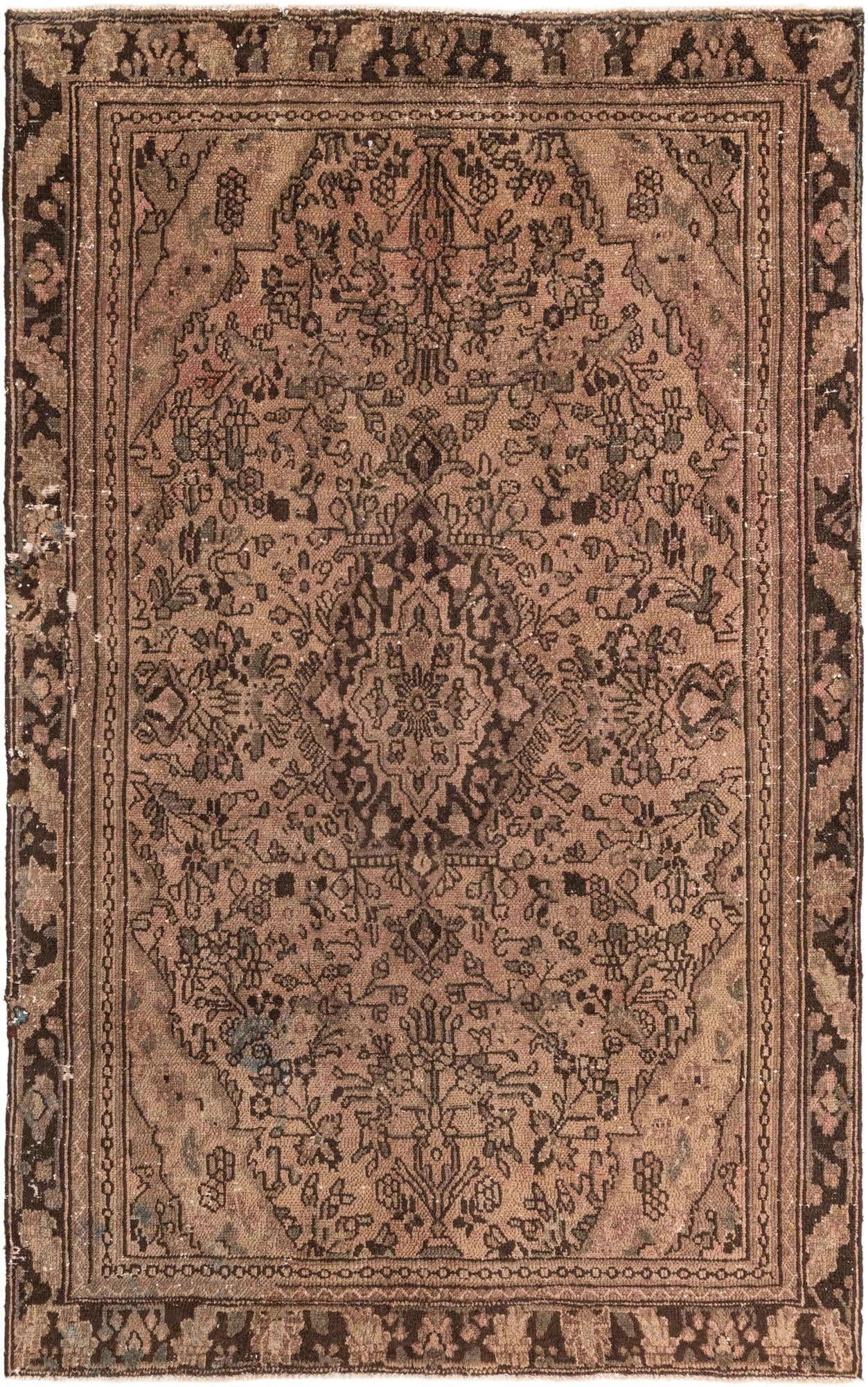 180cm x 280cm Hand Knotted Ultra Vintage Persian Wool Rug
