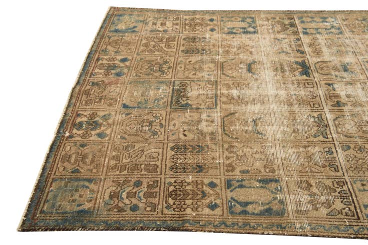Detail image of 5' 6 x 8' 4 Hand Knotted Ultra Vintage Persian Wool Rug