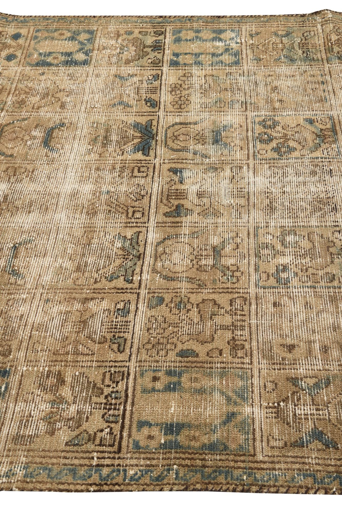 5' 6 x 8' 4 Hand Knotted Ultra Vintage Persian Wool Rug