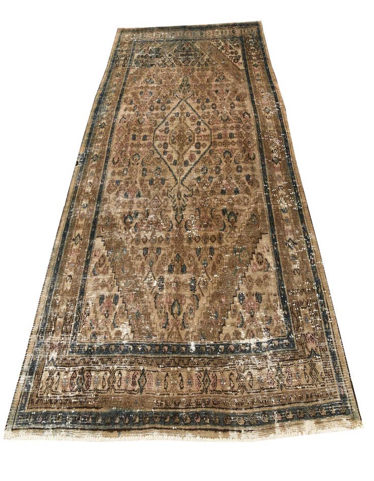 Detail image of 7' x 10' 4  Hand Knotted Ultra Vintage Persian Wool Rug