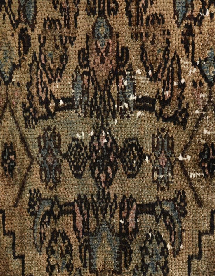 Detail image of 7' x 10' 4  Hand Knotted Ultra Vintage Persian Wool Rug