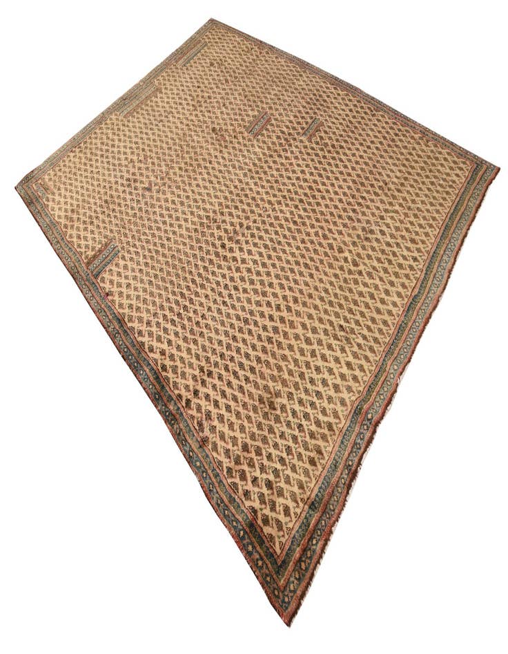 Detail image of 7' x 8' 10  Hand Knotted Ultra Vintage Persian Wool Rug