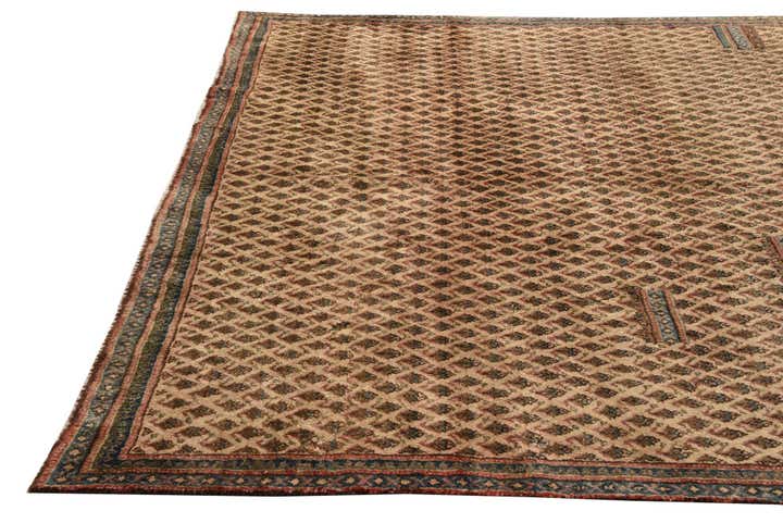 7' x 8' 10 Hand Knotted Ultra Vintage Persian Wool Rug