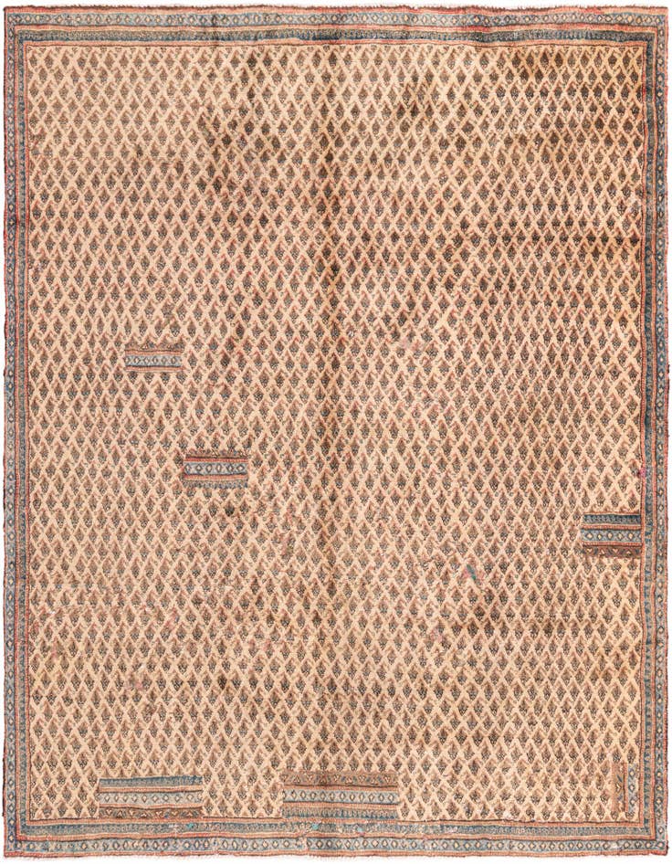Detail image of 7' x 8' 10 Hand Knotted Ultra Vintage Persian Wool Rug
