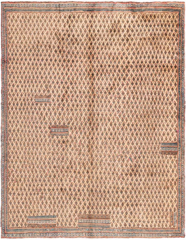 7' x 8' 10 Hand Knotted Ultra Vintage Persian Wool Rug