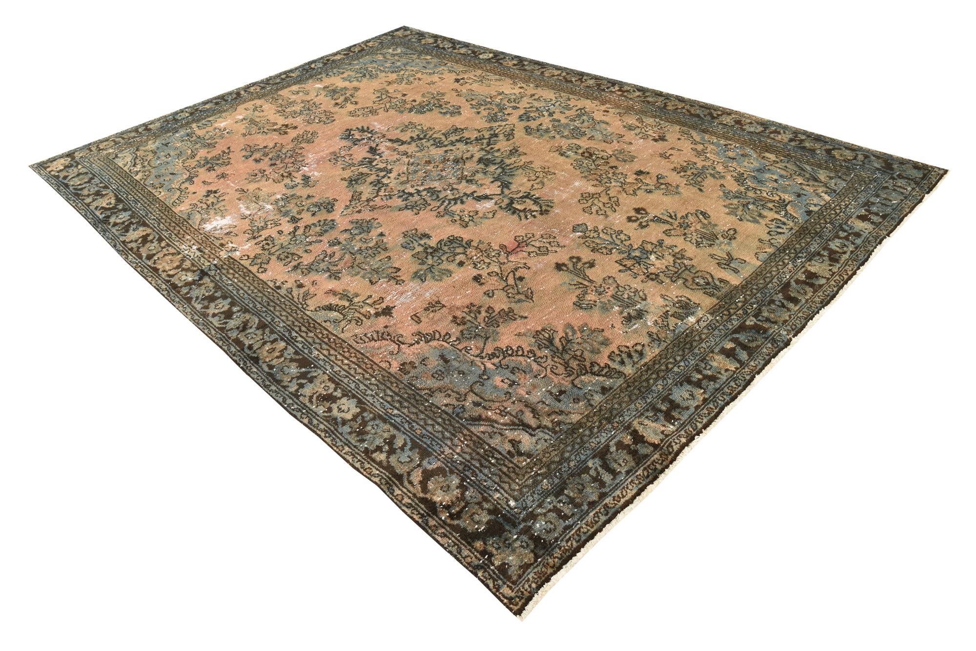 8' 1 x 11' 3 Hand Knotted Ultra Vintage Persian Wool Rug