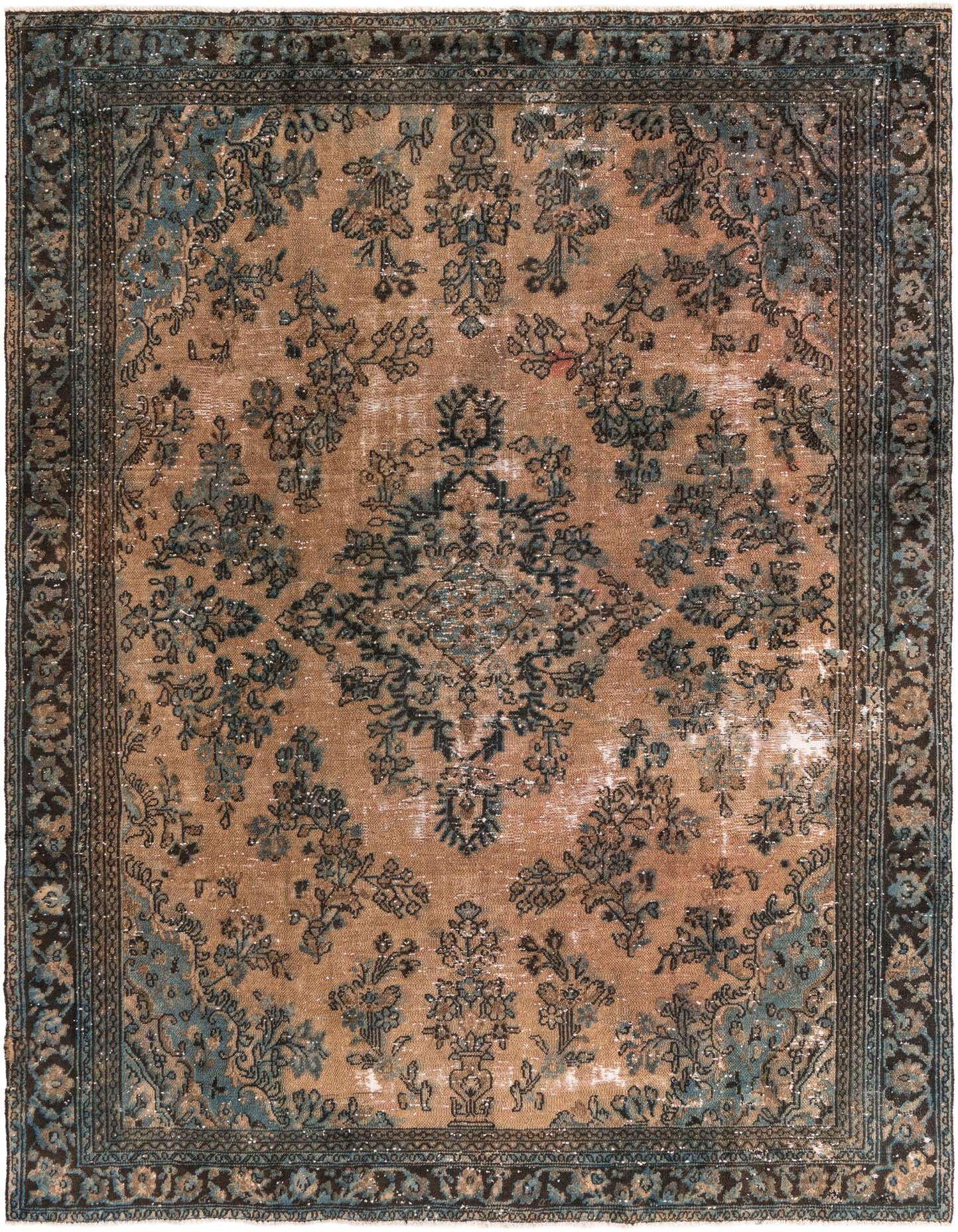 Primary image 8' 1 x 11' 3  Hand Knotted Ultra Vintage Persian Wool Rug